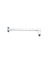 Shower arm square wall mounted stainless steel and chrome finish Volpe de Aquore