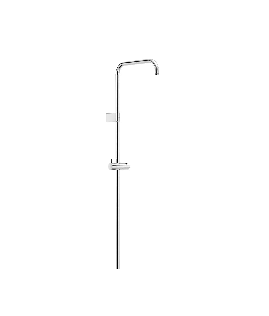 Barra de ducha acoplable a mezclador termostático de pared con terminación cromada Over-Wall de Tres