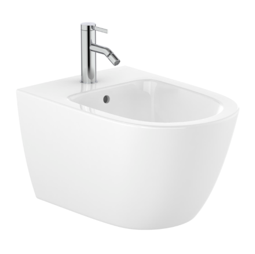 Bidé Suspendido de Porcelana Ona 36 cm Blanco Roca - Vista 3