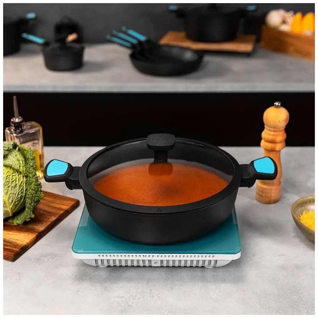 Olla Baja Antiadherente 28cm Polka Platinum: Calidad y Versatilidad en tu Cocina de Cecotec 9