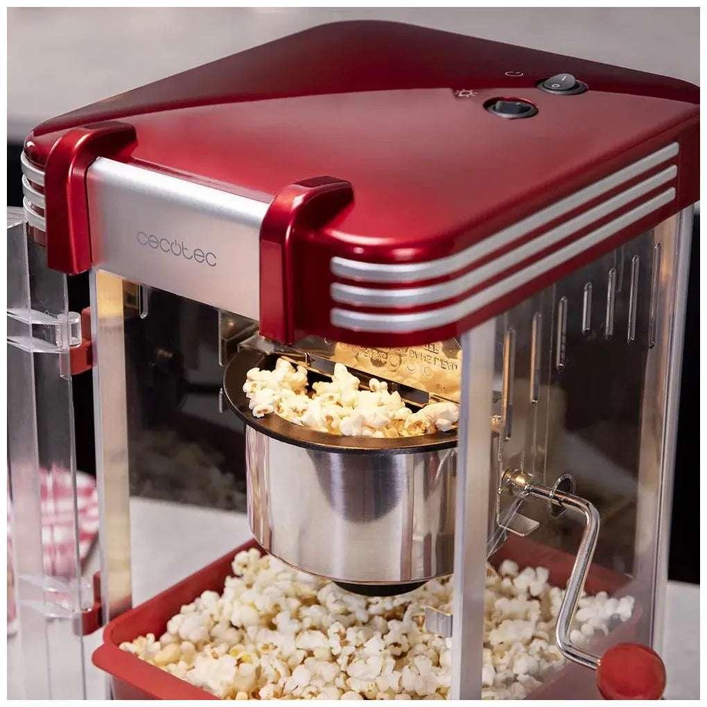 Palomitero Eléctrico Retro 300W con Olla Inoxidable y Bandeja Extraíble de Cecotec 5