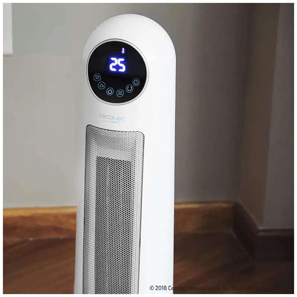 Calefactor Cerámico Inteligente 2200W con Mando y Pantalla LED para Espacios de 22m² de Cecotec 7