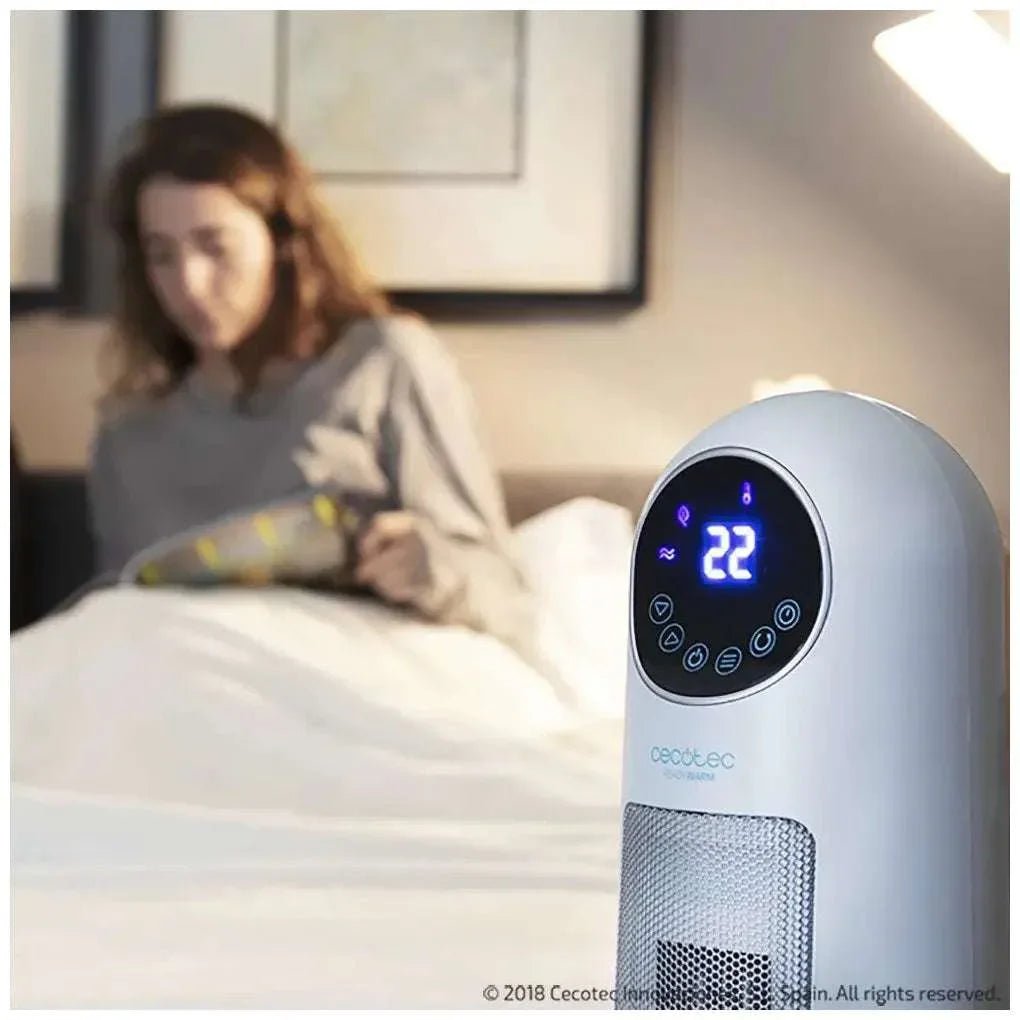 Calefactor Cerámico Inteligente 2200W con Mando y Pantalla LED para Espacios de 22m² de Cecotec 9