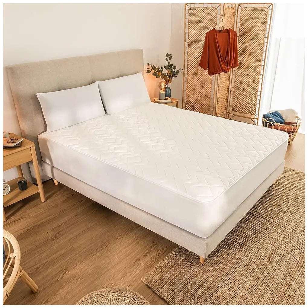 Protector de Colchón 100% Algodón, Suave y Adaptable, Certificado Oekotex de Cecotec 5