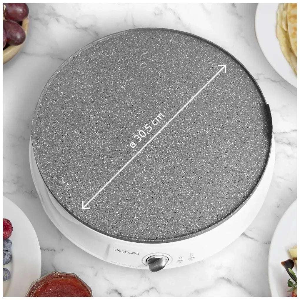 Crepera Eléctrica 1200W con Placa Reversible y Accesorios RockStone de Cecotec 9