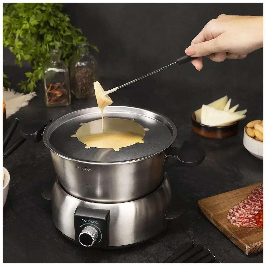 Fondue Eléctrica 1000W: Disfruta Queso, Chocolate y Aceite con Estilo y Facilidad de Cecotec 3