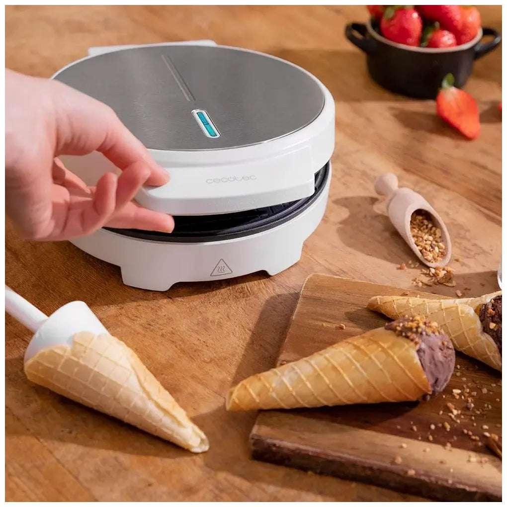 Gofrera Eléctrica 1000W para Conos de Helado y Barquillos Crujientes de Cecotec 7