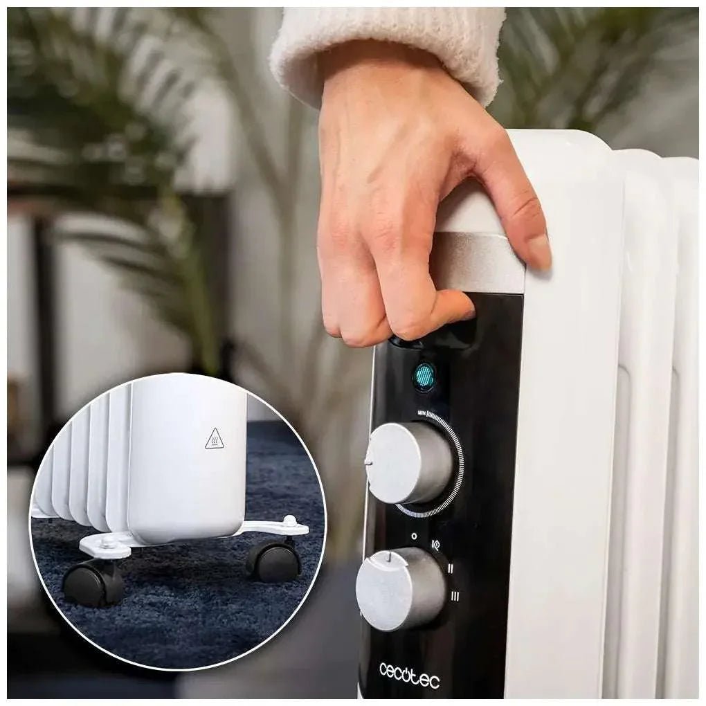 Radiador Eléctrico de Aceite 2500W para Calor Eficiente en Espacios Pequeños de Cecotec 7