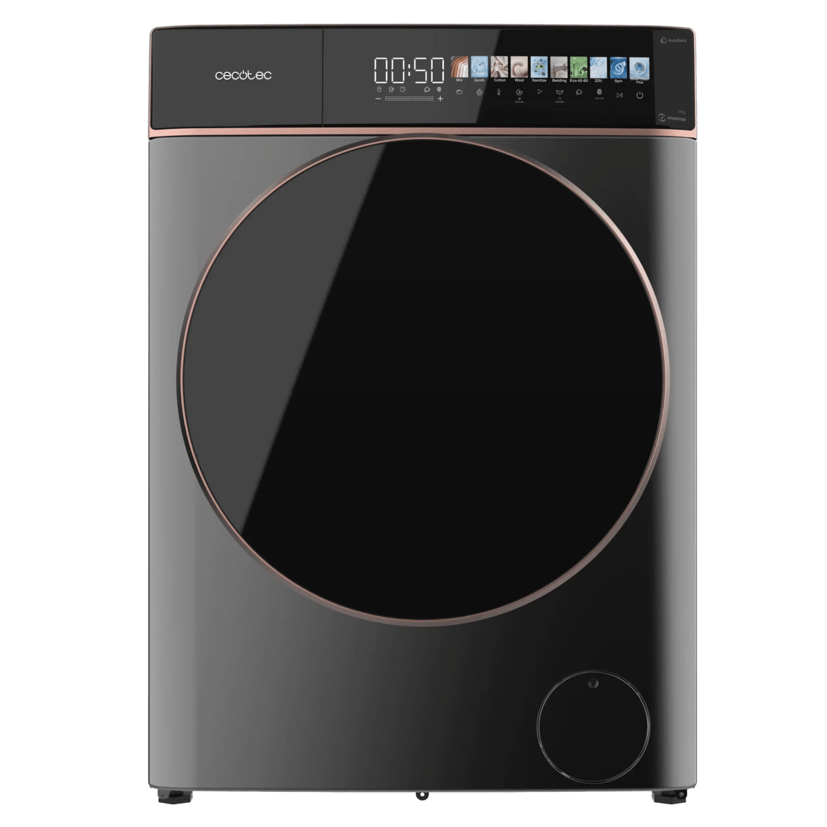 Lavadora Bolero DressCode 9900 Autodosis 9 kg FullColor Inverter 1400 rpm con 11 programas y tecnología avanzada