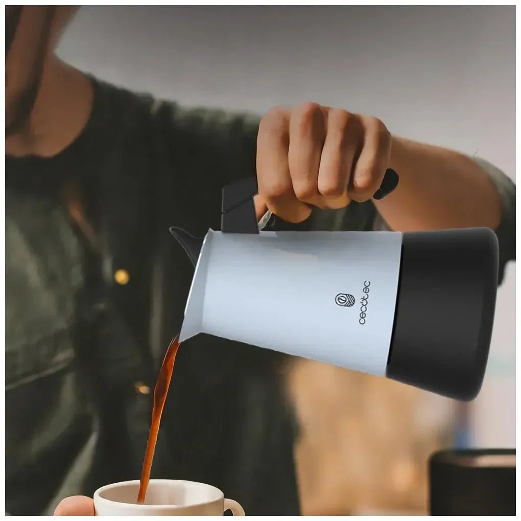 Cafetera Italiana Piccolina 400 Blue: Elegancia y Versatilidad en Acero Inoxidable de Cecotec 6