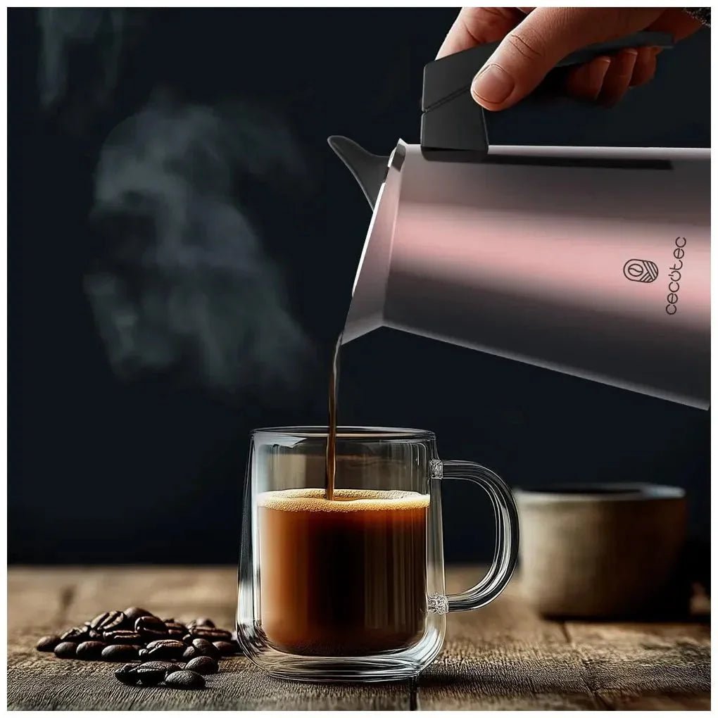 Cafetera Italiana de Acero Inoxidable para Dos Tazas: Estilo y Funcionalidad de Cecotec 6