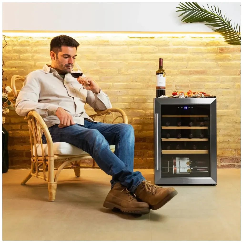 Vinoteca inoxidable de alto rendimiento para 20 botellas con control táctil de Cecotec 6