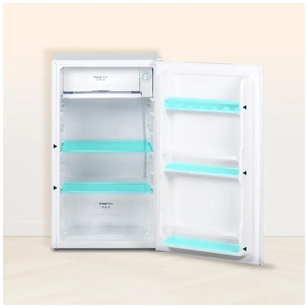 Mini Frigorífico 90L blanco compacto y eficiente con puerta reversible de Cecotec 9