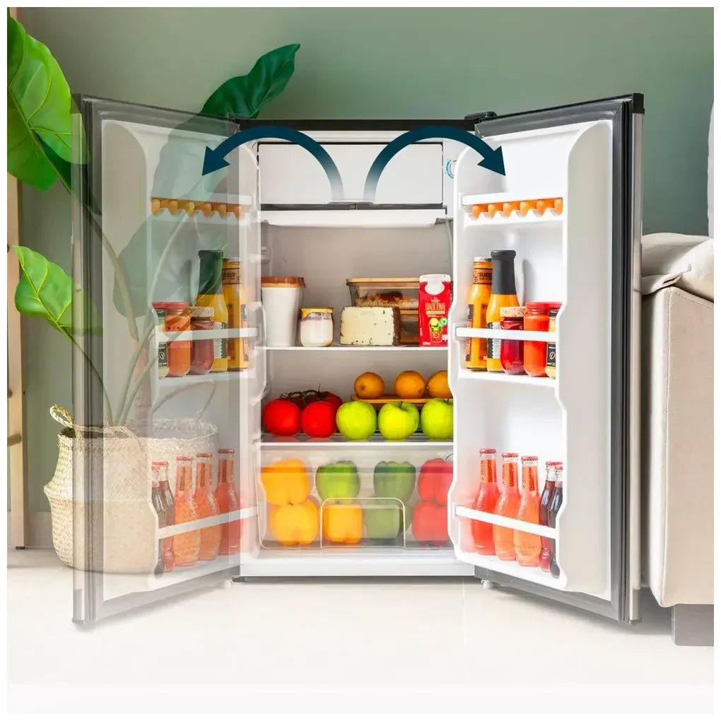 Mini Frigorífico Inox 90L: Eficiencia, Diseño Compacto y Puerta Reversible de Cecotec 7