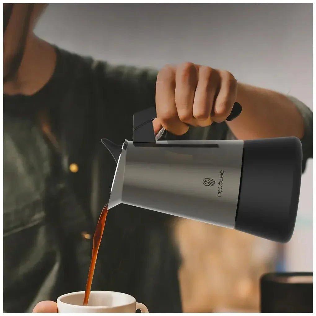 Cafetera Italiana de Acero Inoxidable para 10 Tazas con Diseño Elegante de Cecotec 7