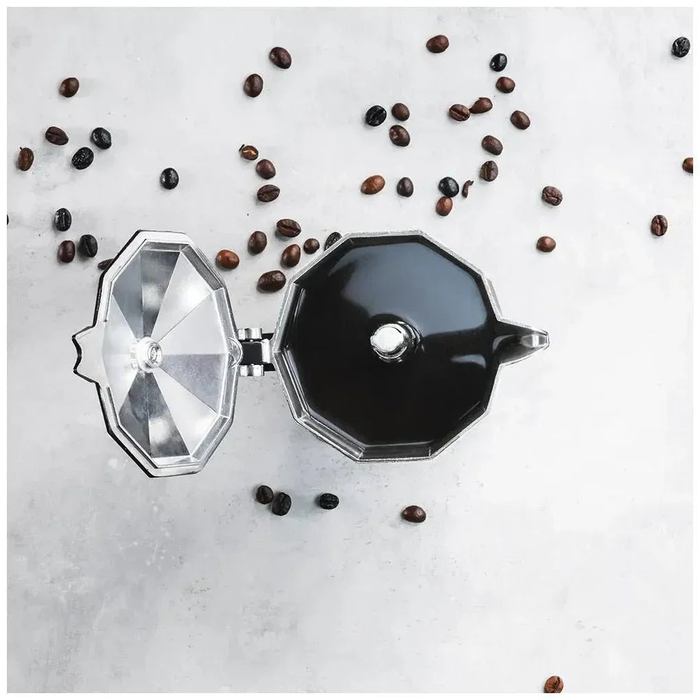 Cafetera Italiana Roja de Aluminio para 9 Tazas, Compatible con Todas las Cocinas de Cecotec 5