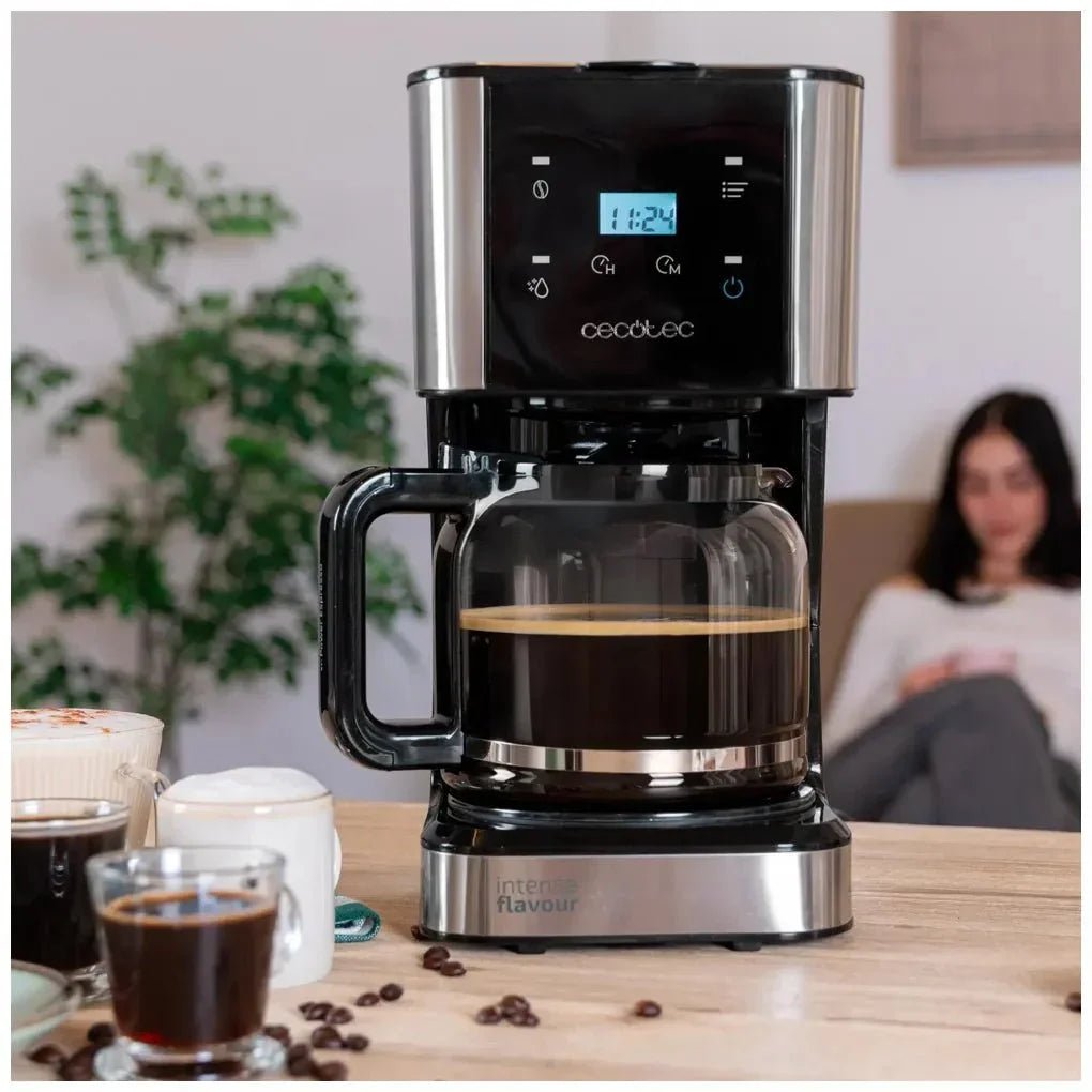 Cafetera de Goteo Inoxidable con Panel Táctil y Temporizador para 12 Tazas de Cecotec 3