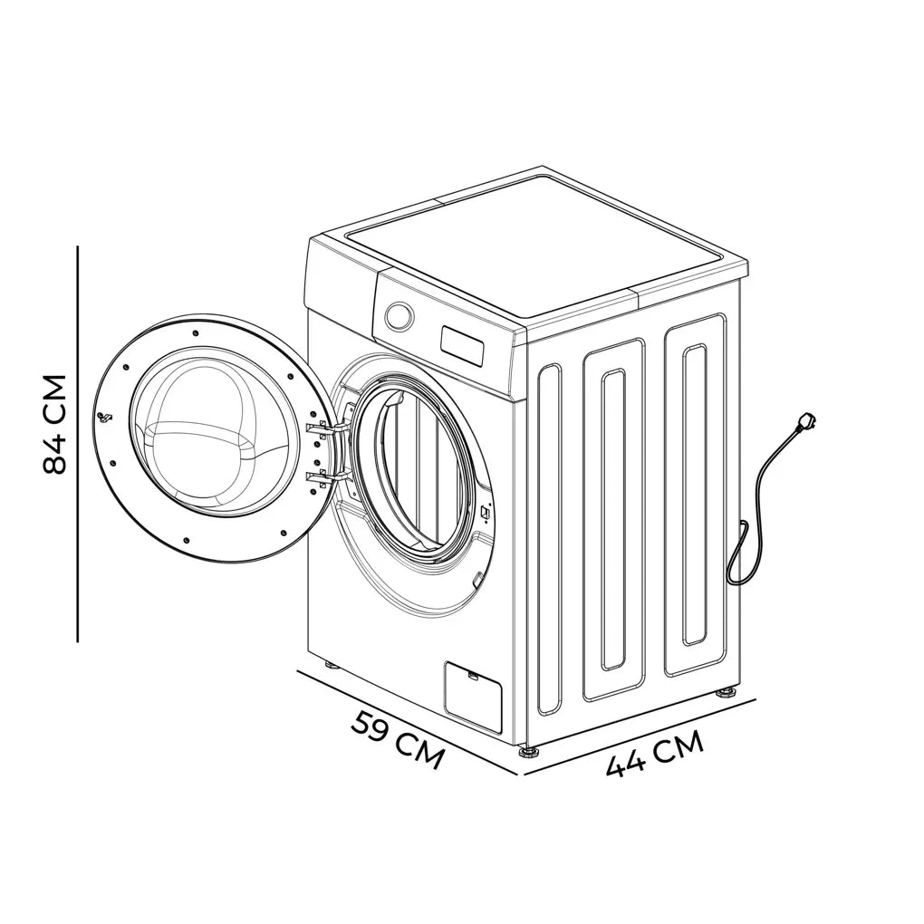 Lavadora Bolero DressCode 6150: Eficiencia, Vapor y Seguridad en 6 kg de Cecotec 2
