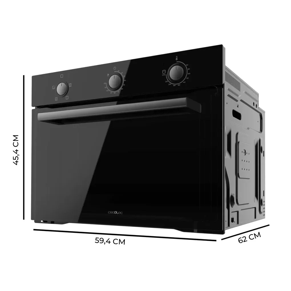 Horno Integrable 56L con Steam Assist y Triple Glass para Cocción Eficiente de Cecotec 3