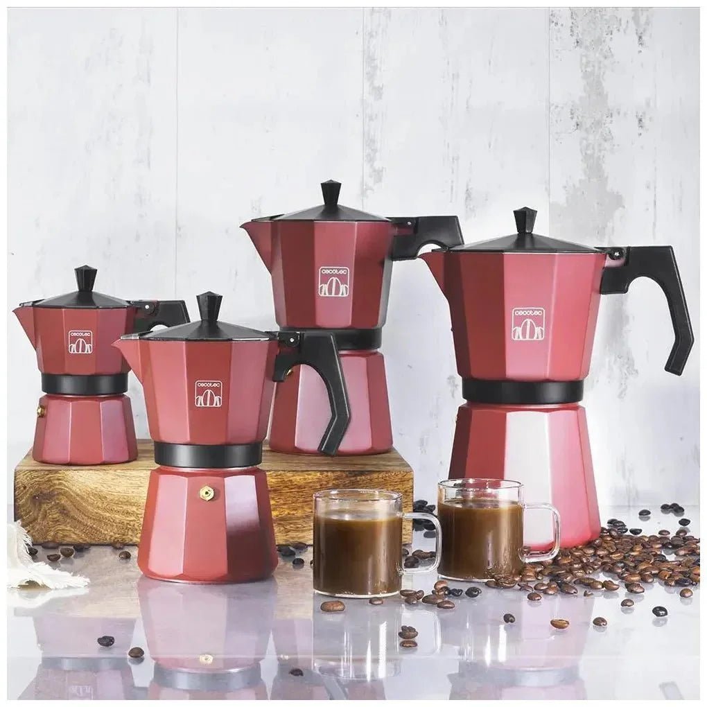 Cafetera Italiana Granate para 12 Tazas: Elegancia y Versatilidad en tu Cocina de Cecotec 8