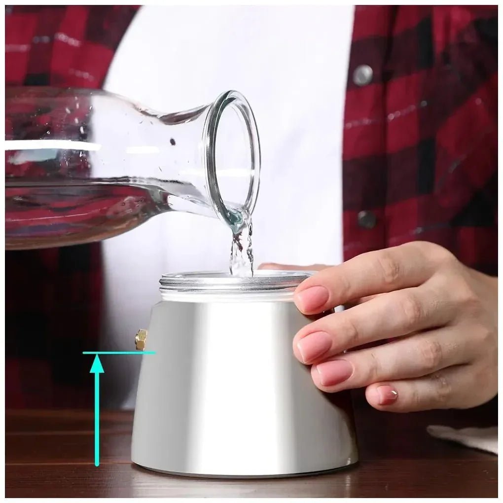 Cafetera Italiana de Acero Inoxidable para 6 Tazas, Compatible con Todas las Cocinas de Cecotec 10