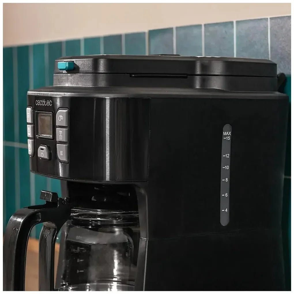 Cafetera de Goteo 12 Tazas con Molinillo y Aroma Intenso en Acero Inoxidable de Cecotec 9