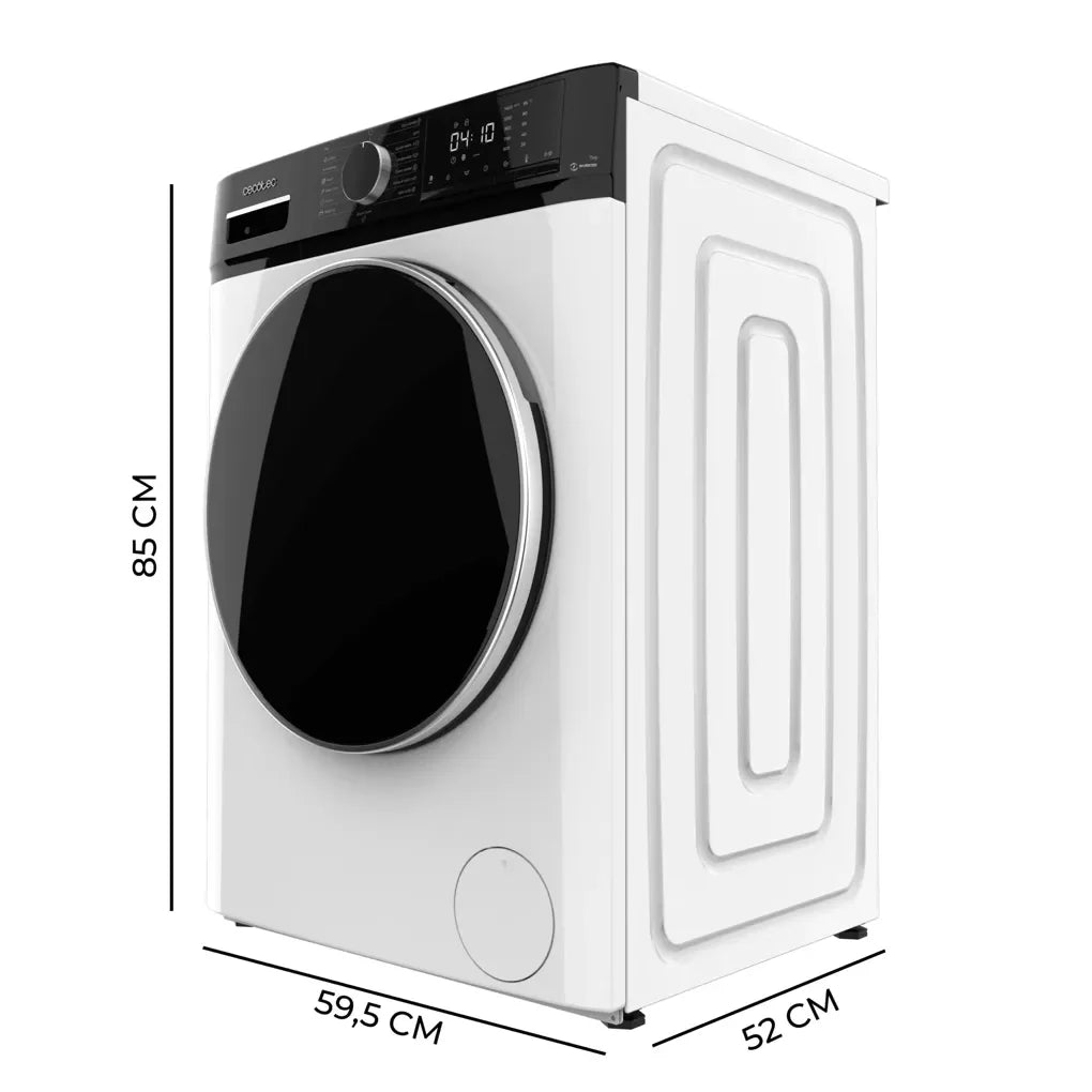 Lavadora Bolero DressCode 7610 Inverter A de 7 kg con 1400 RPM motor Inverter Plus y función Steam Max Cecotec de Cecotec 2