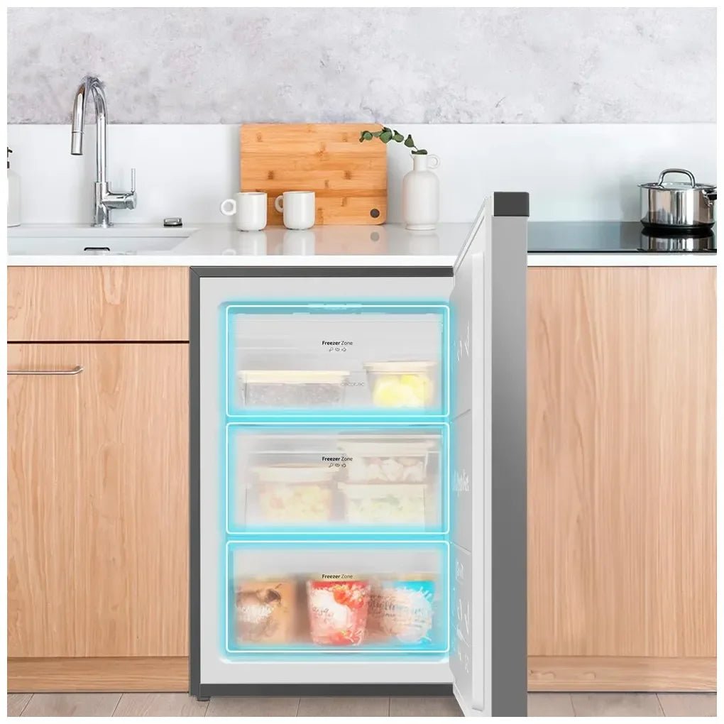Congelador Vertical Sobremesa Inox 97L, Compacto y Eficiente Energéticamente de Cecotec 10