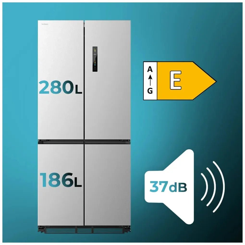 Frigorífico Americano Inoxidable 466L: Eficiencia, NoFrost y Tecnología Avanzada de Cecotec 3