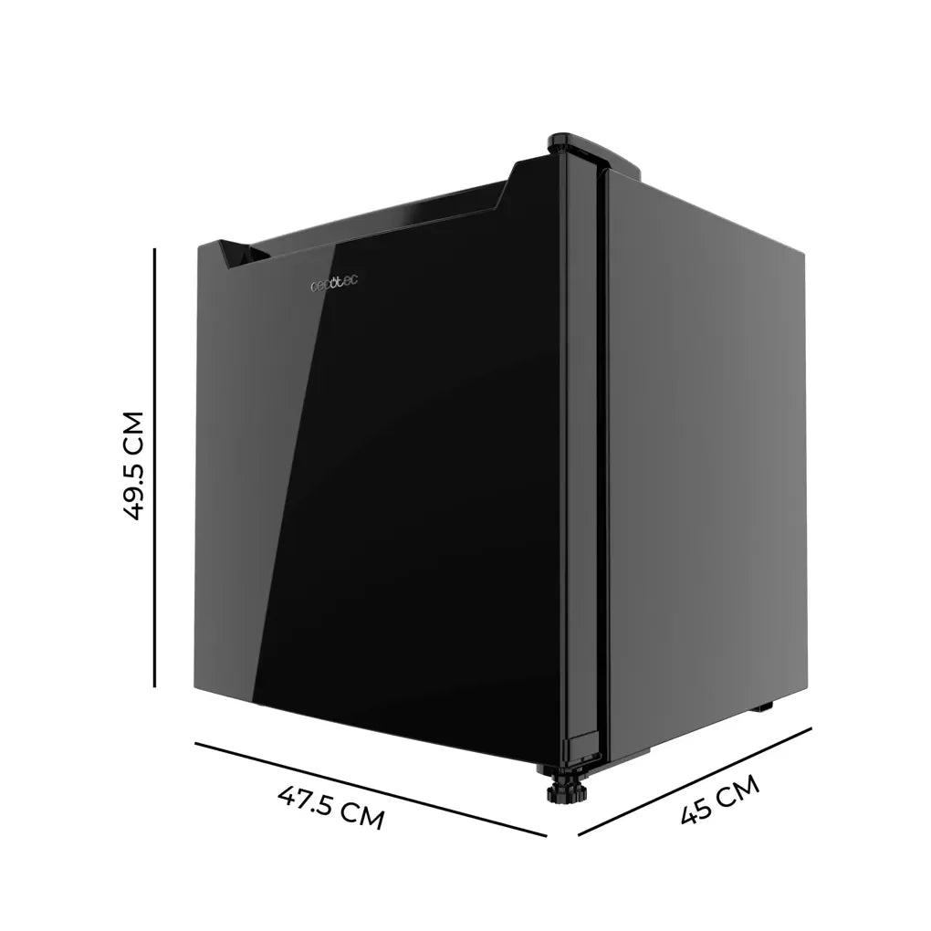 Mini Frigorífico Convertible en Congelador con Elegante Cristal Negro, 31L de Cecotec 2