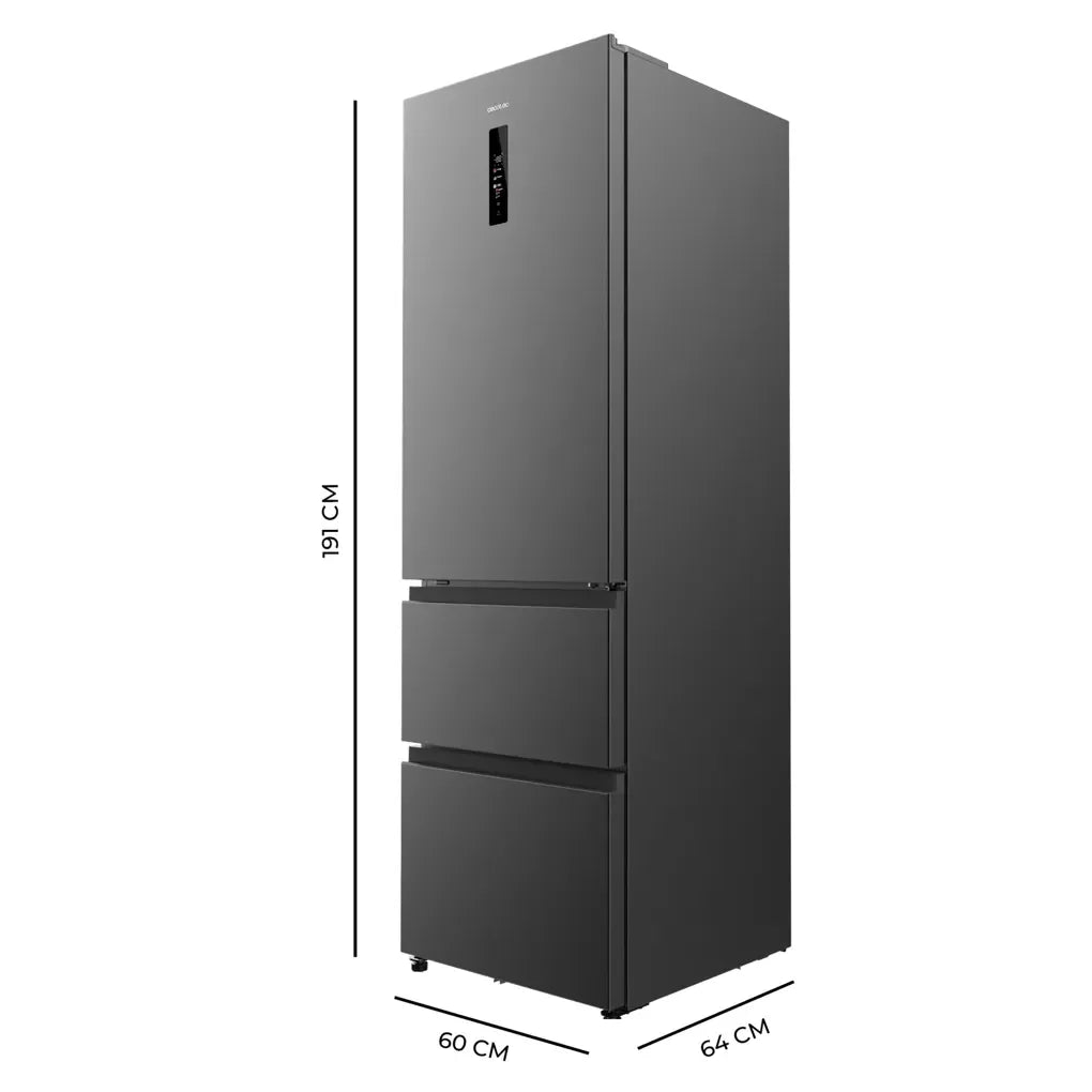 Frigorífico Combi 400L NoFrost Inverter con Diseño Moderno y Eficiencia Energética de Cecotec 2