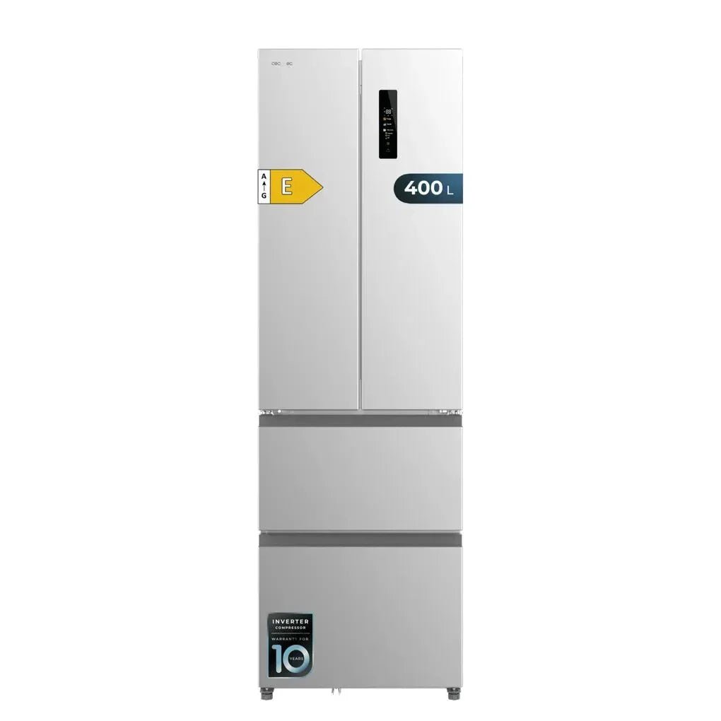 Frigorífico Inox 400L NoFrost con Diseño 4 Puertas y Compresor Inverter Eficiente de Cecotec 6