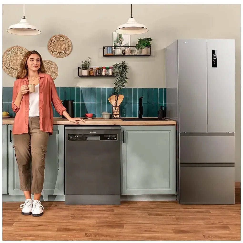 Frigorífico Inox 400L NoFrost con Diseño 4 Puertas y Compresor Inverter Eficiente de Cecotec 8