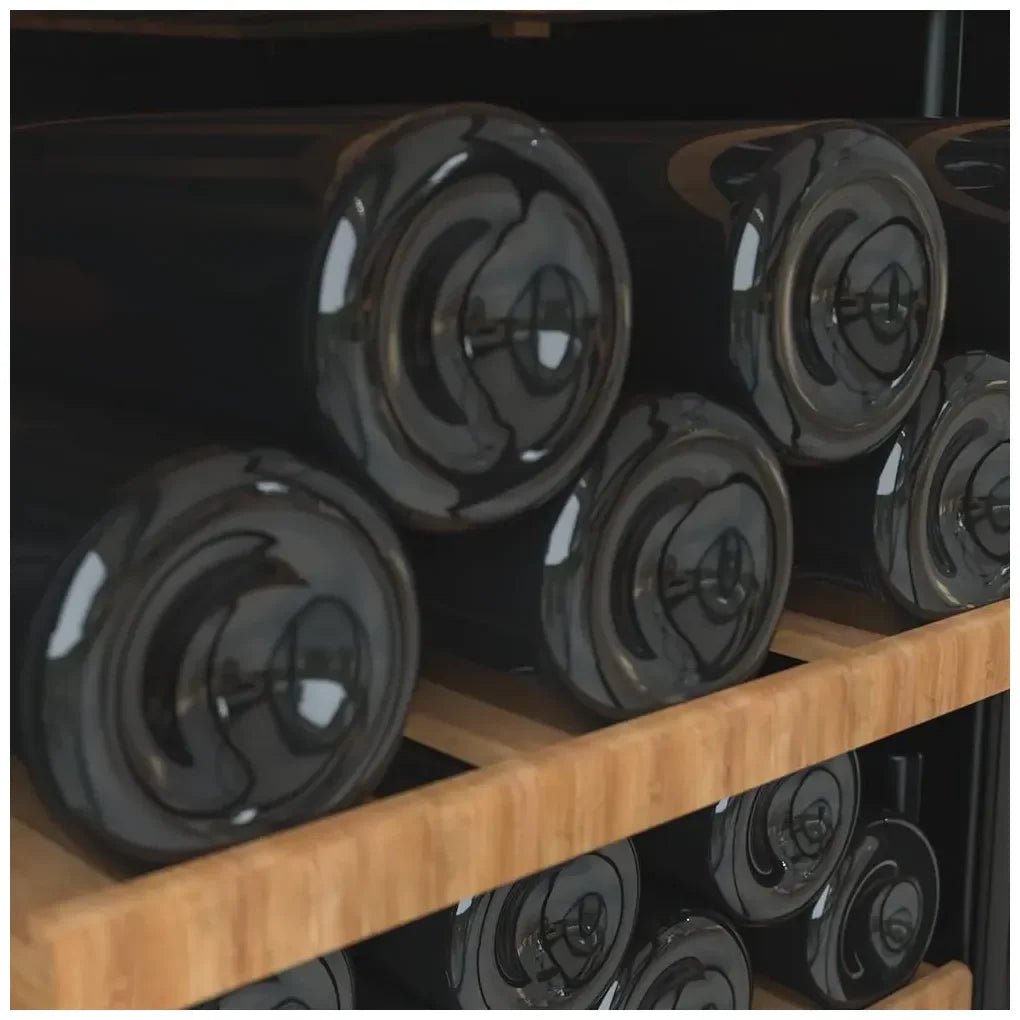 Vinoteca Dual 77 Botellas con Compresor y Luz LED para Vinos Tintos y Blancos de Cecotec 9