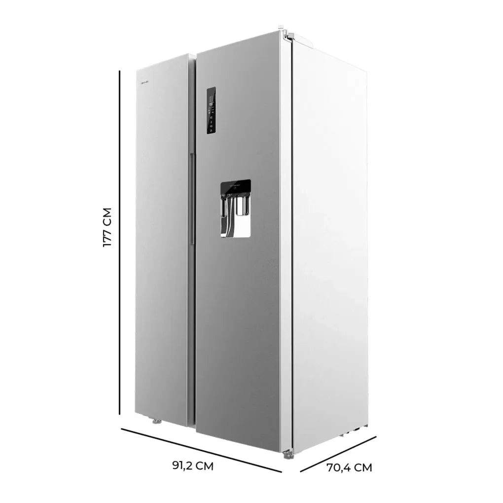 Refrigerador Americano de Acero Inoxidable 559L: Eficiencia Energética, Tecnología No Frost y Ahorro de Cecotec 2