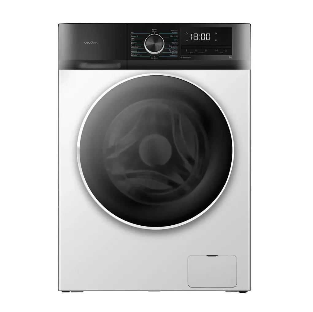 Lavadora 8Kg Inverter A con SteamMax, 16 programas y eficiencia energética A de Cecotec