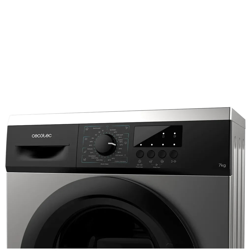 Lavadora Bolero DressCode 7000 Steel D de Cecotec – 7 kg y 23 Programas de Cecotec 5