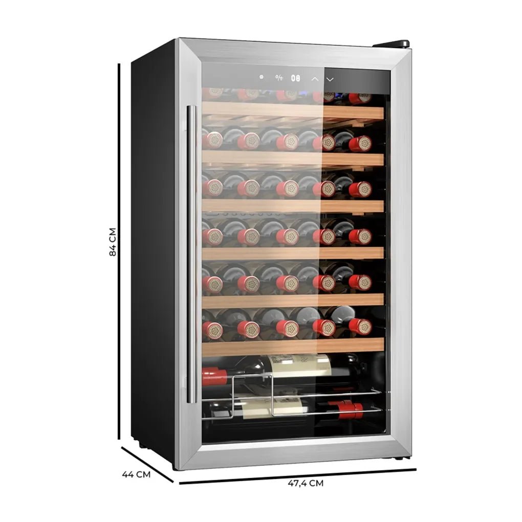 Vinoteca Inox de 34 Botellas con Compresor y Control Táctil Silencioso de Cecotec 3