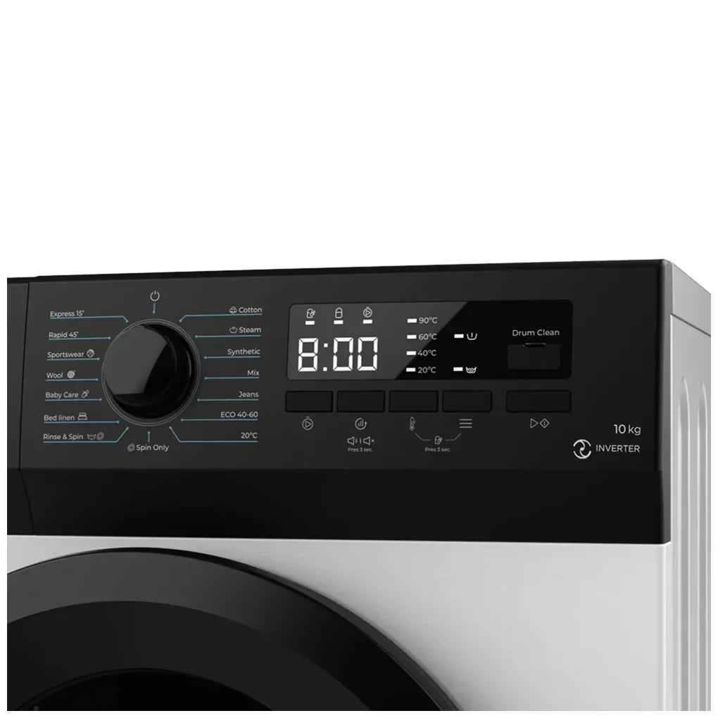 Lavadora Inverter 10kg, 1400rpm, 15 Programas, Eficiencia Energética Clase A de Cecotec 3