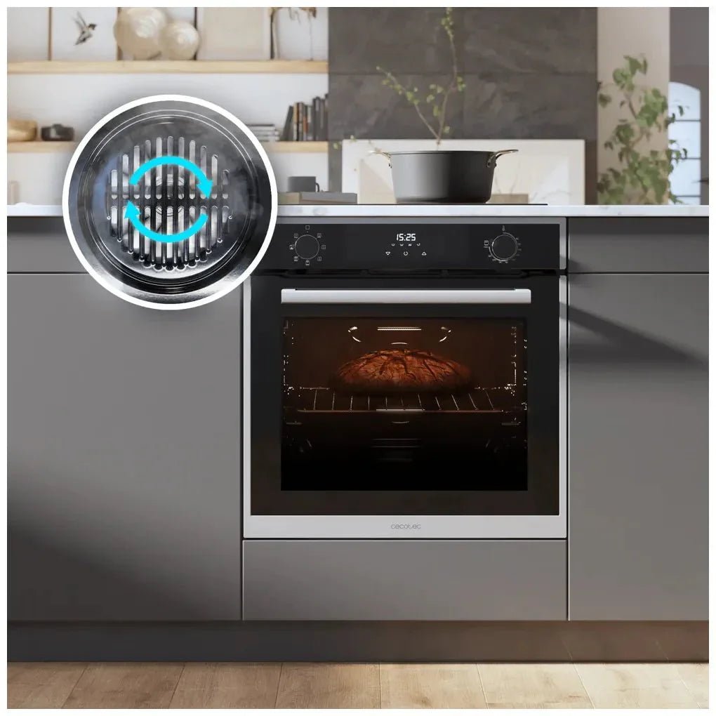 Horno Multifuncional Integrado de 72L con Asistencia de Vapor y 7 Prácticas Funciones de Cecotec 9