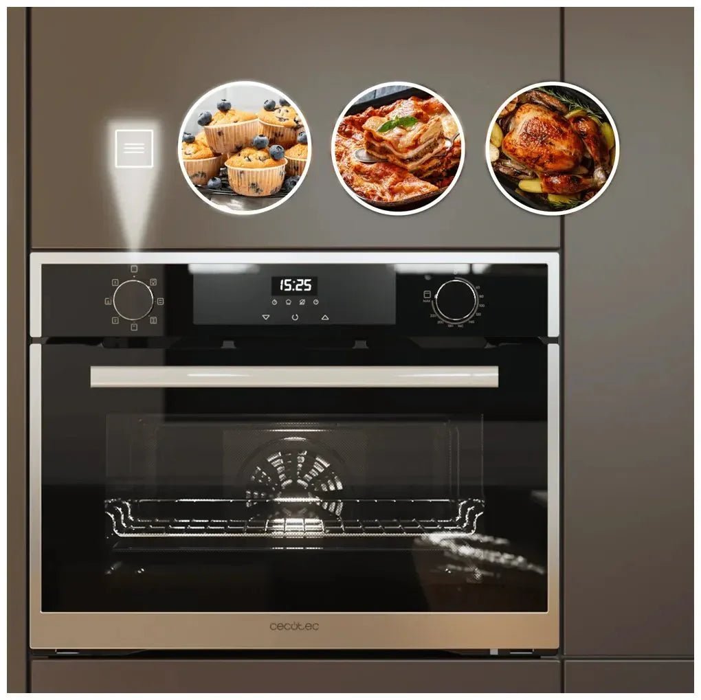 Horno Integrable 53L con Vapor y Grill, Eficiencia Energética A, 2600W de Cecotec 10