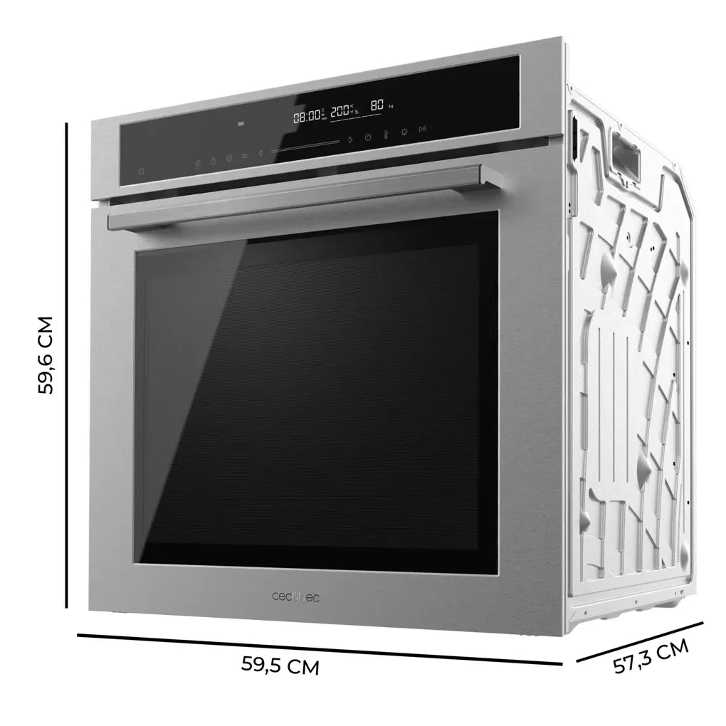 Horno Multifunción Integrable con Grill 500ºC, 12 Funciones y Eficiencia A+ de Cecotec 5