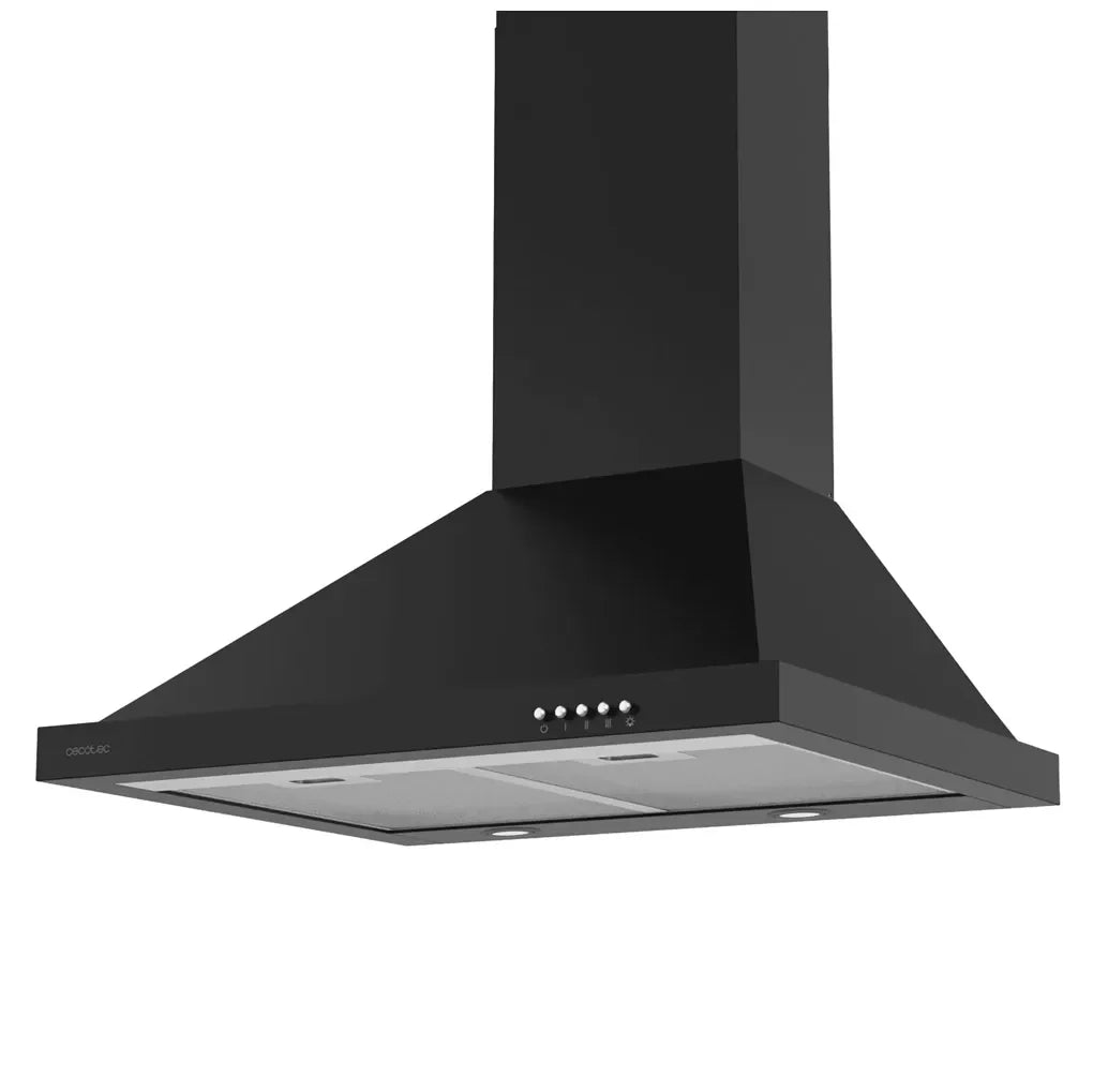 Campana Extractora Negra 60cm con Alta Succión y Bajo Ruido para Cocinas Modernas de Cecotec 3