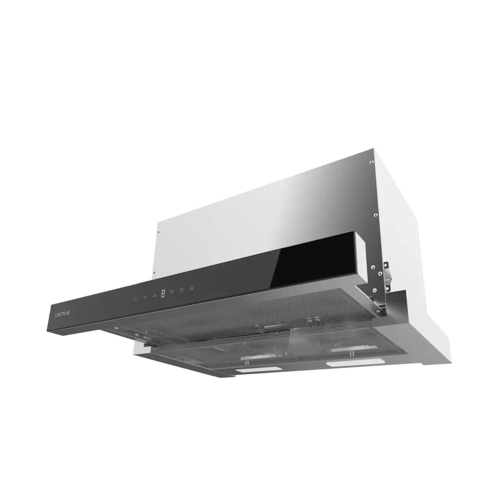 Campana Extractora 60cm, Cristal Negro, 550m3/h, A++, Control Táctil y Gestual de Cecotec 4