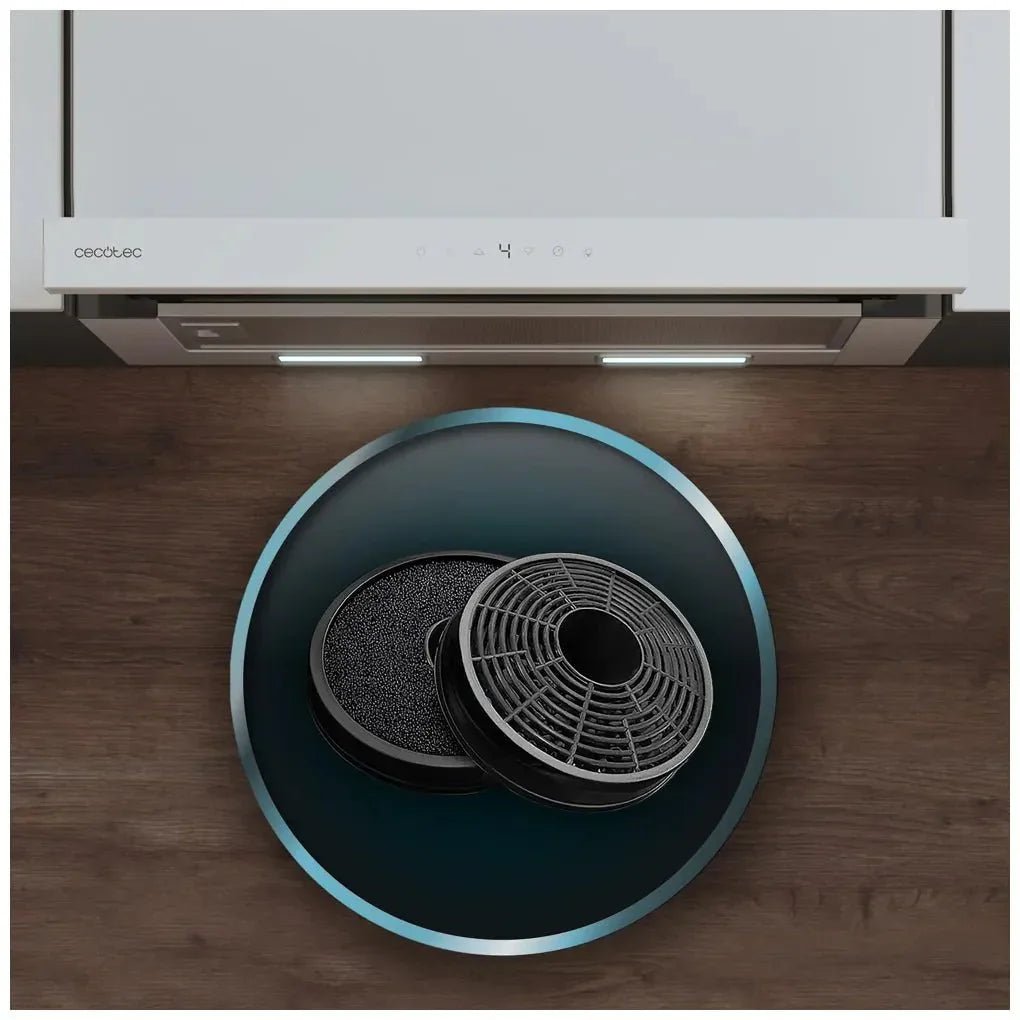 Campana Extractora 60cm Vidrio Blanco, Succión 550m3/h, A++, Control Táctil y Gestual de Cecotec 11
