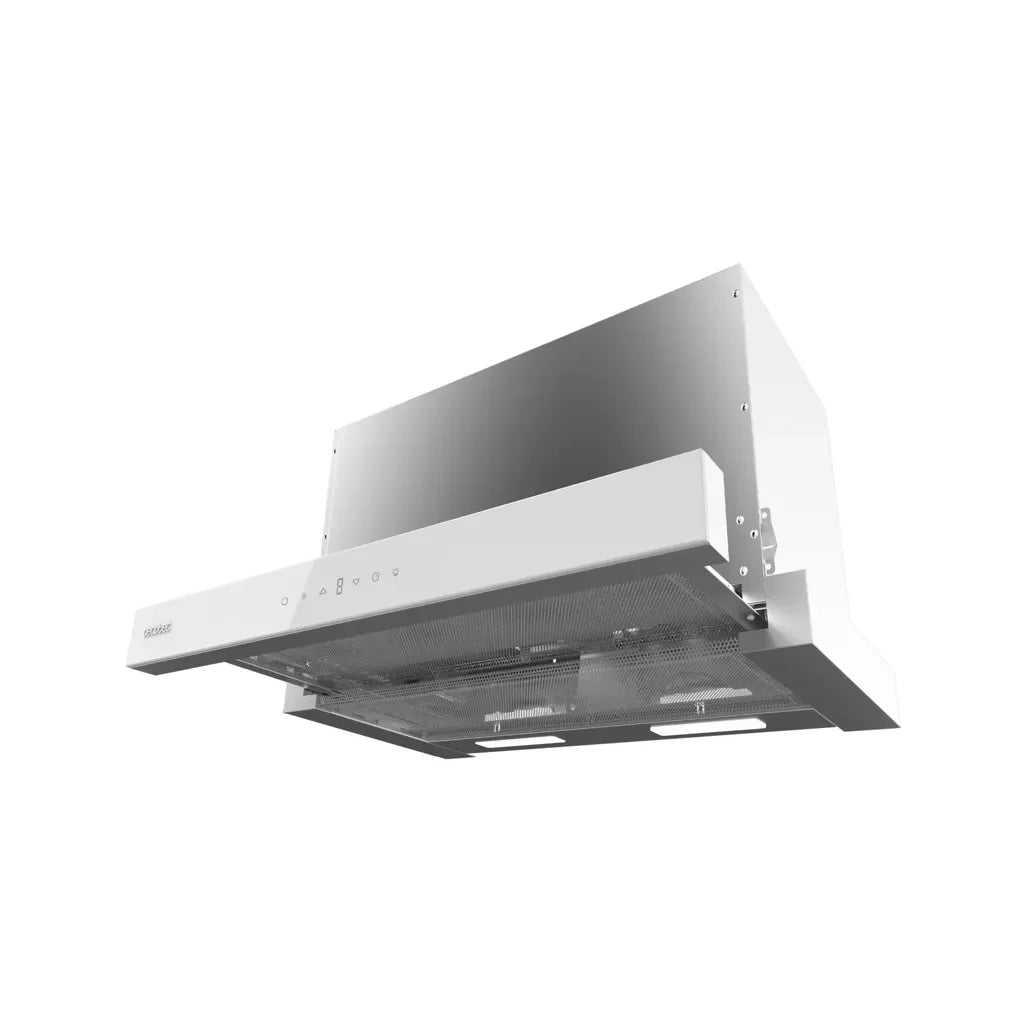 Campana Extractora 60cm Vidrio Blanco, Succión 550m3/h, A++, Control Táctil y Gestual de Cecotec 4