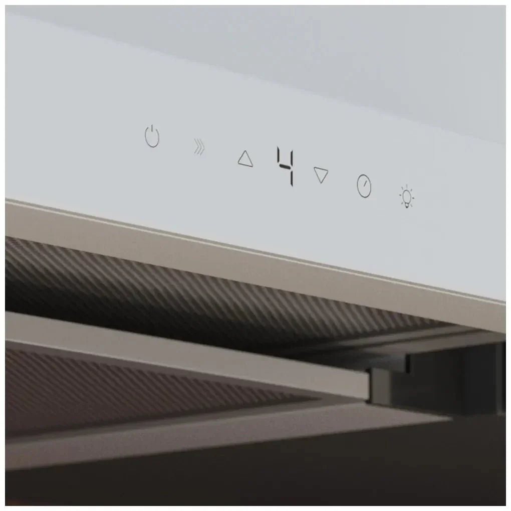 Campana Extractora 60cm Vidrio Blanco, Succión 550m3/h, A++, Control Táctil y Gestual de Cecotec 7