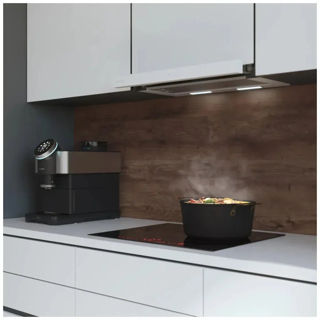 Campana Extractora 60cm Vidrio Blanco, Succión 550m3/h, A++, Control Táctil y Gestual de Cecotec 8