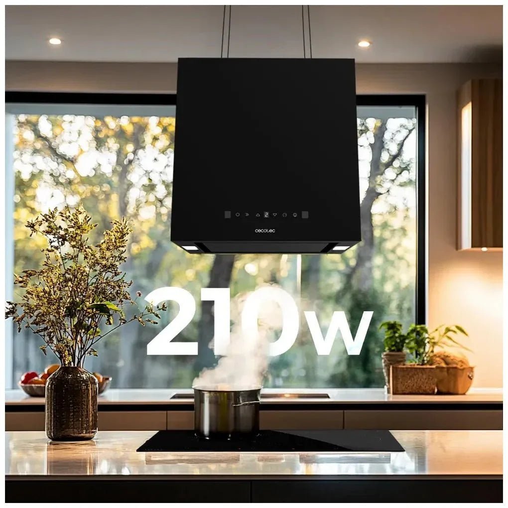 Campana Extractora Negra 44cm A++ con Control Táctil y Succión 800m3/h de Cecotec 8