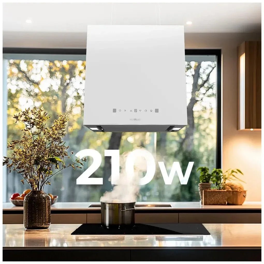 Campana Extractora Blanca 44cm A++ con Control Táctil y Succión 800m3/h de Cecotec 8